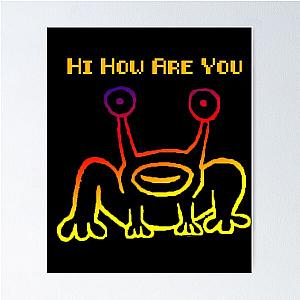 Hi How Are You Shirt Daniel Johnston Album Cover  Austin Texas Keep Austin Weird Frog Mu    Poster