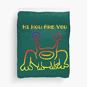 Hi How Are You Shirt Daniel Johnston Album Cover  Austin Texas Keep Austin Weird Frog Mu    Duvet Cover