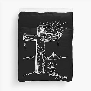 Daniel Johnston  WHITE PRINT Duvet Cover