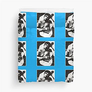 Daniel Johnston with guitar Duvet Cover