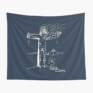 Daniel Johnston  WHITE PRINT Tapestry