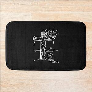 Daniel Johnston  WHITE PRINT Bath Mat