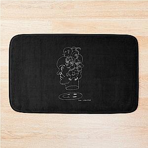 Daniel Johnston drawing 2  WHITE PRINT Bath Mat