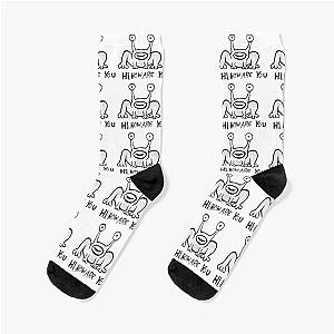 Daniel Johnston Hi How Are You Austin TX Socks