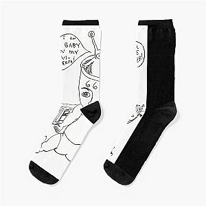 Daniel Johnston Drawing   	 Socks