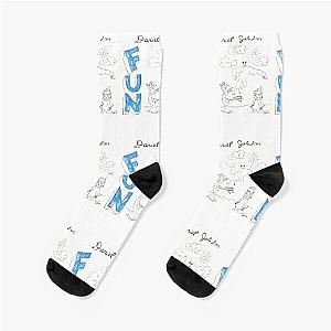 daniel johnston fun vinyl Socks