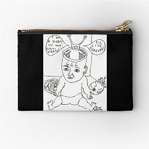 Daniel Johnston Drawing   	 Zipper Pouch