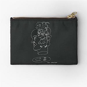 Daniel Johnston drawing 2  WHITE PRINT Zipper Pouch