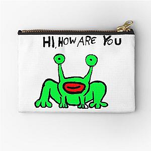 daniel johnston hi how are you Zipper Pouch