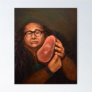 Danny DeVito with his beloved ham Poster