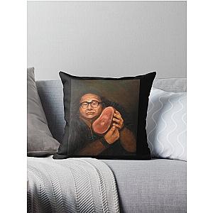 Danny Devito and his Beloved Ham   Throw Pillow