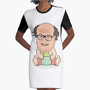 Danny Devito As a Baby   Graphic T-Shirt Dress