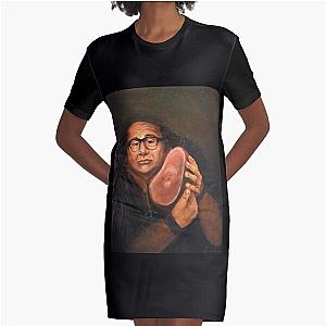 Danny Devito and his Beloved Ham   Graphic T-Shirt Dress