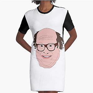 Danny Devito Funny Fan Art Cartoon Graphic T-Shirt Dress