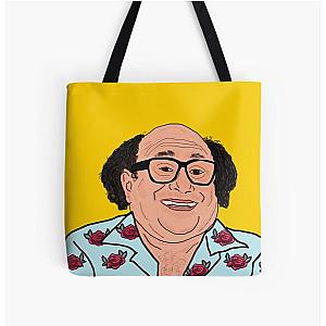 Danny DeVito Yellow All Over Print Tote Bag