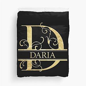 Daria Name -  Monogram Letter D The Daria Name Gift For Daria Duvet Cover