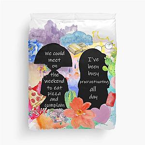 Daria and Jane Quote Duvet Cover