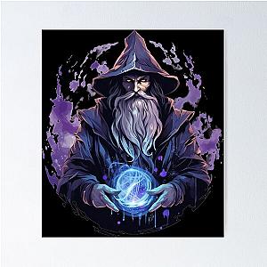 Dark and Darker Wizard - Fantasy Wizard - DnD Wizard Poster