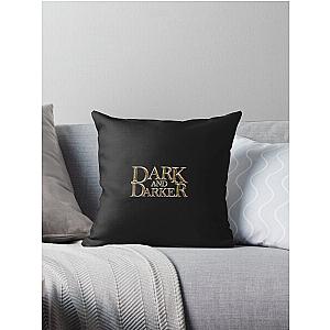 Dark And Darker Logo Dark And Darker Throw Pillow