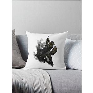 Dark and Darker Male Barbarian Throw Pillow