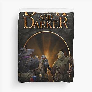 Dark and Darker Logo - Dark and Darker Wizard, Fighter, and Rogue Duvet Cover