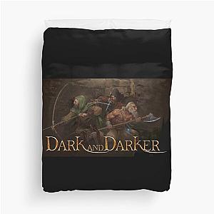 Dark and Darker Art And Logo - Rogue Ranger and Barbarian Party Duvet Cover