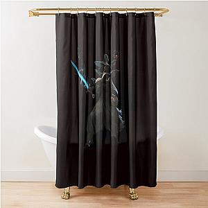 Dark and Darker Female Wizard  Shower Curtain