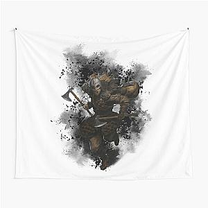 Dark and Darker Female Barbarian Tapestry