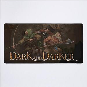 Dark and Darker Art And Logo - Rogue Ranger and Barbarian Party Desk Mat