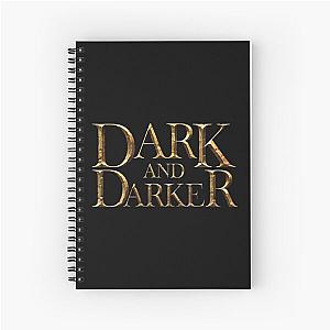 Dark And Darker Logo -  dark dungeon Spiral Notebook