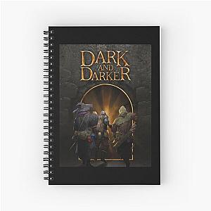 Dark and Darker Logo - Dark and Darker Wizard, Fighter, and Rogue Spiral Notebook