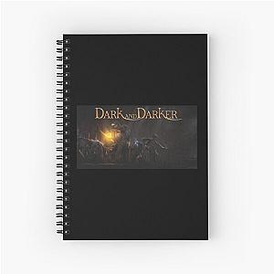 Dark and Darker Logo - Dark and Darker Wizard, DnD Fighter, and DnD Rogue Spiral Notebook