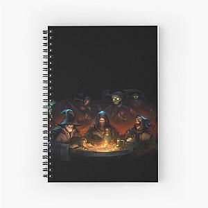 Dark and Darker Spiral Notebook