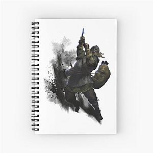 Dark and Darker Male Barbarian Spiral Notebook