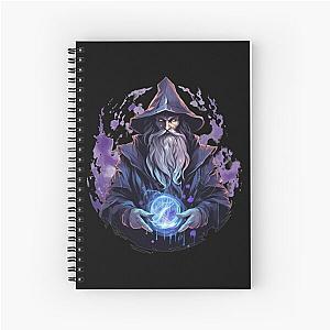 Dark and Darker Wizard - Fantasy Wizard - DnD Wizard Spiral Notebook