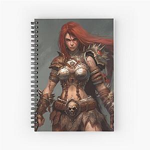 Dark and Darker Barbarian Female Spiral Notebook