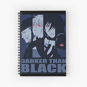 Darker Than Black Spiral Notebook