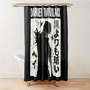 Hei Darker than Black Shower Curtain