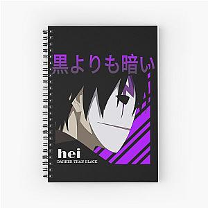 Hei Darker than Black Spiral Notebook