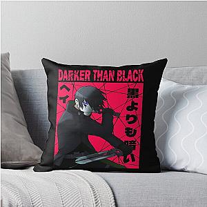 Dark and Black Throw Pillow