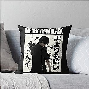 Hei Darker than Black Throw Pillow