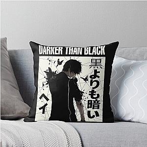 Dark Thr /// Black Throw Pillow