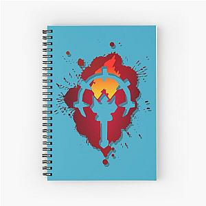 Darkest Dungeon Red Hook Splatter Gradient Spiral Notebook