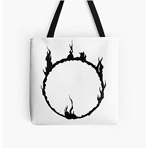Dark Souls Bags - Dark Sign - Black  All Over Print Tote Bag RB0909