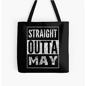 Dark Souls Bags - Straight outta may black and white All Over Print Tote Bag RB0909