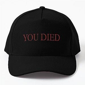 Dark Souls Hats & Caps - Demon Souls You Died Retro Aaesthetic Game Baseball Cap RB0909