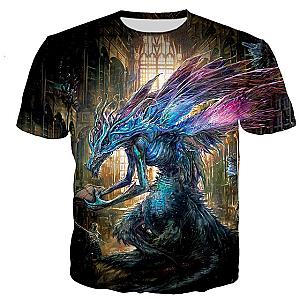 Dark Souls 3D Printed Vintage Casual T-shirt