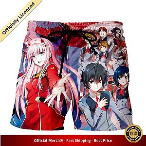 Darling in the Franxx Shorts Zero Two Manga Cover 3D All Over Print