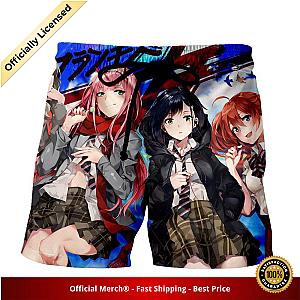 Darling in the Franxx Shorts Zero Two, Ichigo and Pilots 3D All Over Print