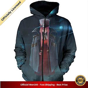 Darling in the Franxx Zip Hoodie Zero Two in APE Special Force Uniform 3D All Over Print